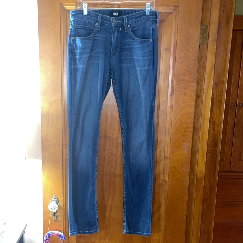 PAIGE the Federal dark blue slim straight denim; Sz 29